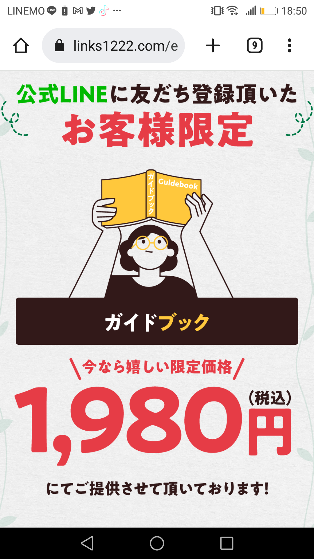 株式会社リンクスのけいたい副業ガイドブック案内